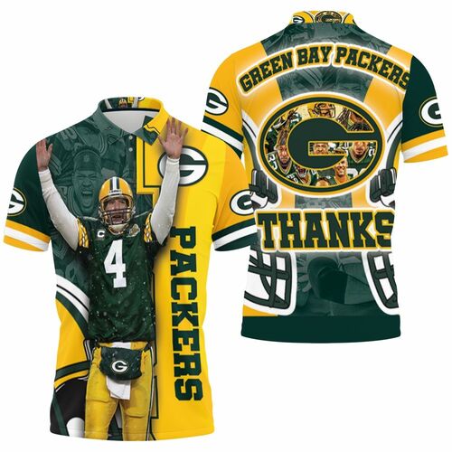 Brett Favre Green Bay Packers Thanks Nfl 2020 Season Nfc North Winner Personalized Polo Shirt Model A6378 All Over Print Shirt 3d T-shirt