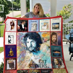 British Singer Cat Stevens Style Love Quilt Blanket