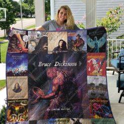 Bruce Dickinson Albums For Fans Collected Quilt Blanket