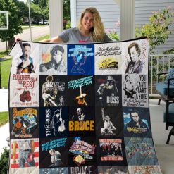 Bruce Springteen Collection Together Than The Rest Quilt Blanket
