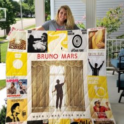Bruno Mars Albums For Fans Collected Quilt Blanket