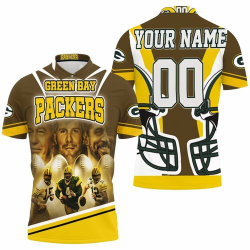 bs Bart Starr 15 Brett Favre 4 Aaron Rodgers 12 Green Bay Packers QPoster For Fans Personalized Polo Shirt Model A31725