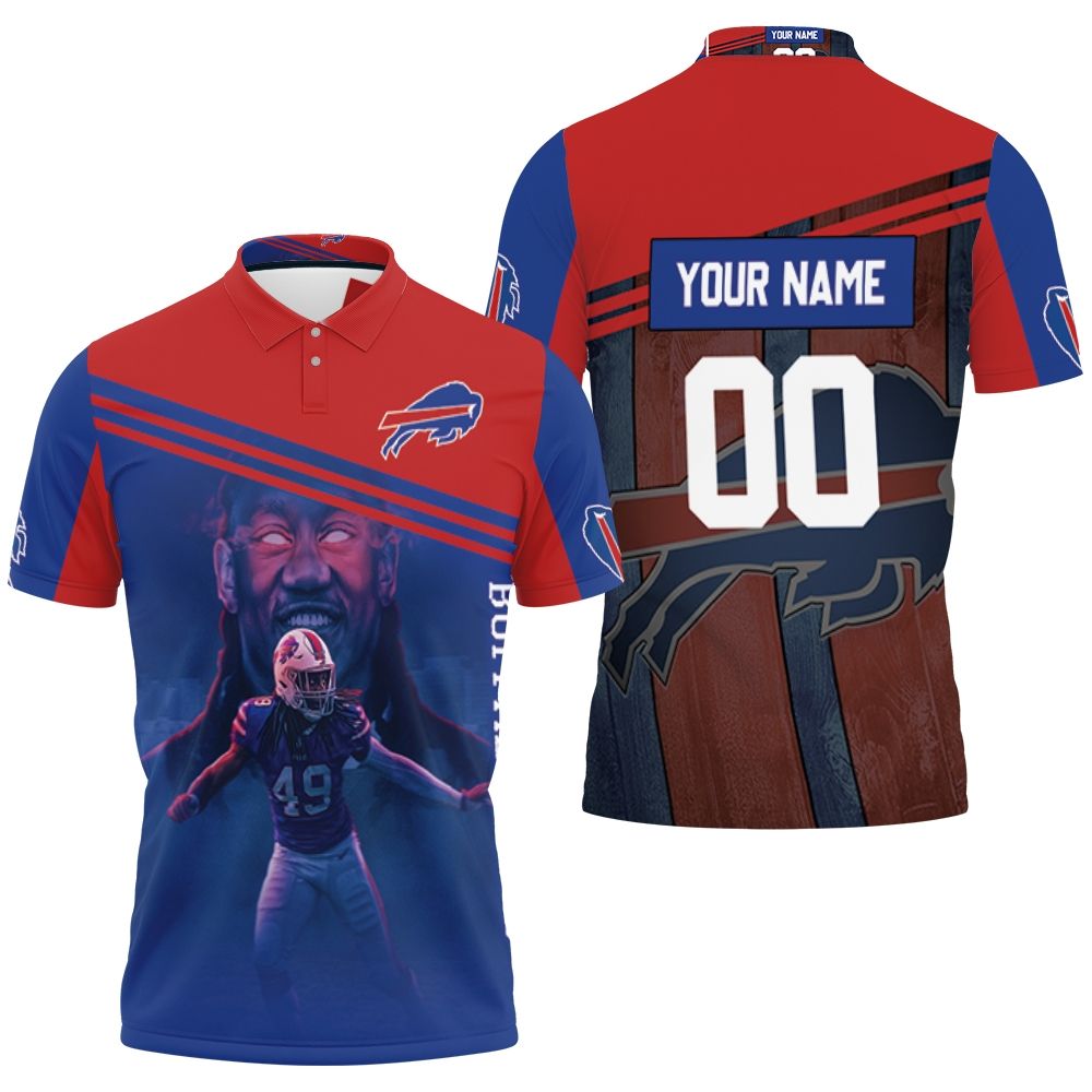 Buffalo Bills 2020 Afc East Champions 49 Tremaine Edmunds God Personalized Polo Shirt All Over Print Shirt 3d T-shirt