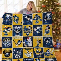 Buffalo Sarres Disney Mickey Mouse Quilt Blanket