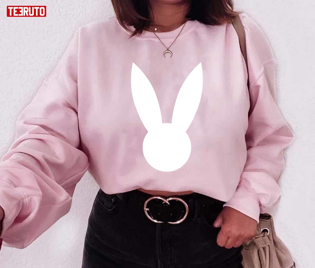 Bunny Ears White Ariana Grande Unisex Sweatshirt