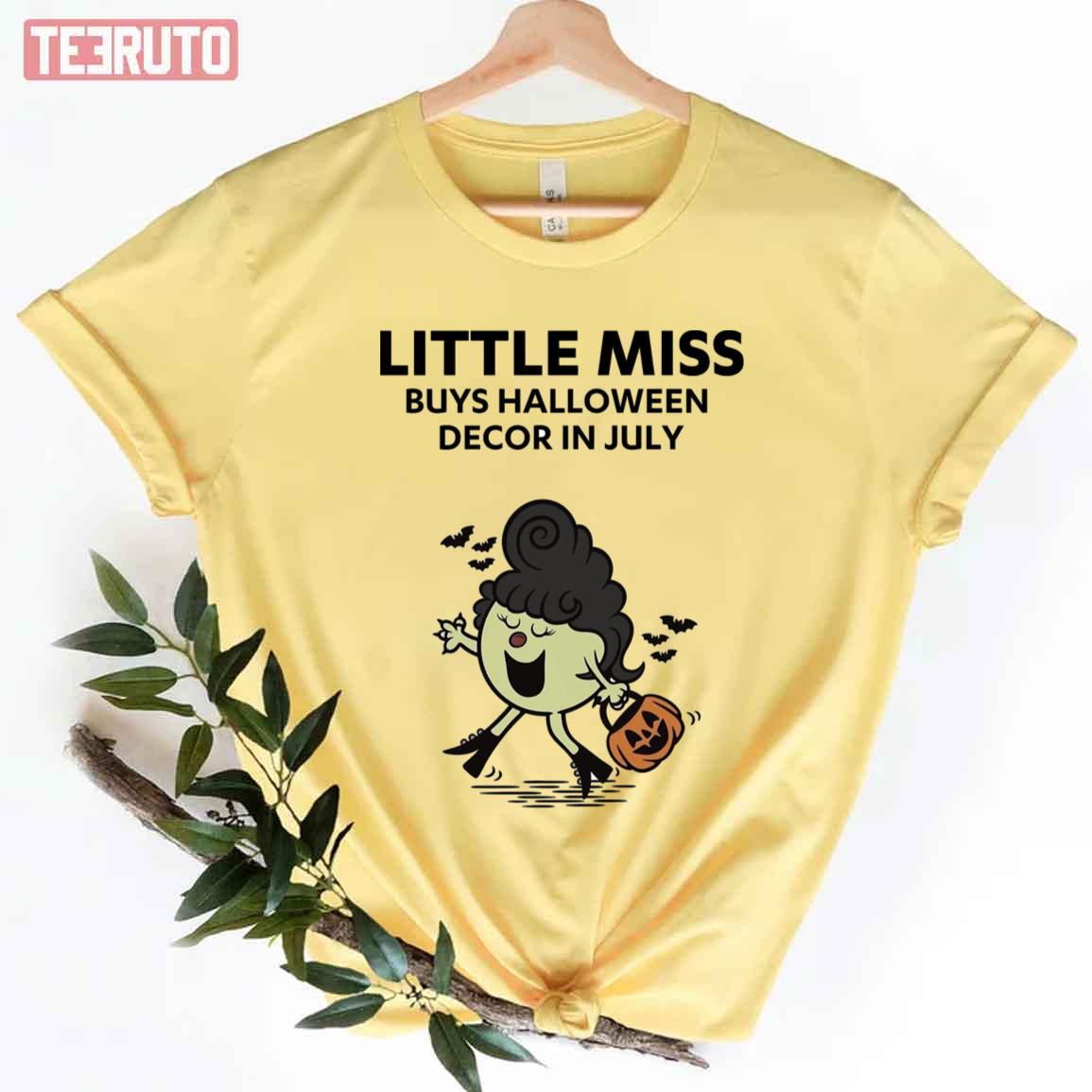Buy Halloween Decor In July Little Miss Meme Unisex T-Shirt - Teeruto