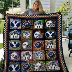 Byu Cougars Football Quilt Blanket