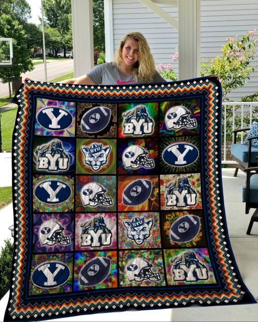 Byu Cougars Football Quilt Blanket - Teeruto