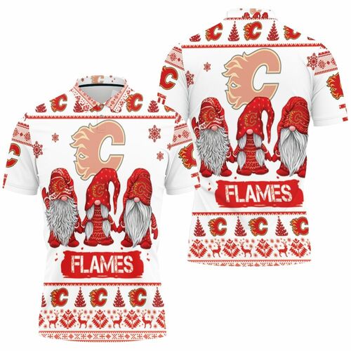 Calgary Flames Christmas Gnomes Ugly Sweatshirt Christmas 3d Polo Shirt Model A31397 All Over Print Shirt 3d T-shirt