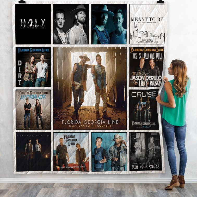 Can’t Say O Ain’t Country Florida Georgia Line Combined Quilt Blanket