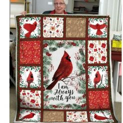 Cardinal Bird Always With You Cardinal Lo Quilt Blanket