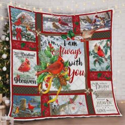 Cardinal I Am Always With You Quilt Blanket
