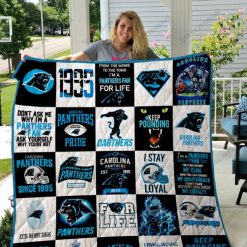 Carolina Panthers Combine Quilt Blanket