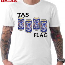 Cascade Lager Breakfast Of Champions Tas Flag Black Flag Unisex T-Shirt