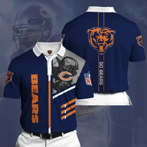 Chicago Bears Sports American Football Nfl Polo Shirt Shirt All Over Print Shirt 3d T-shirt