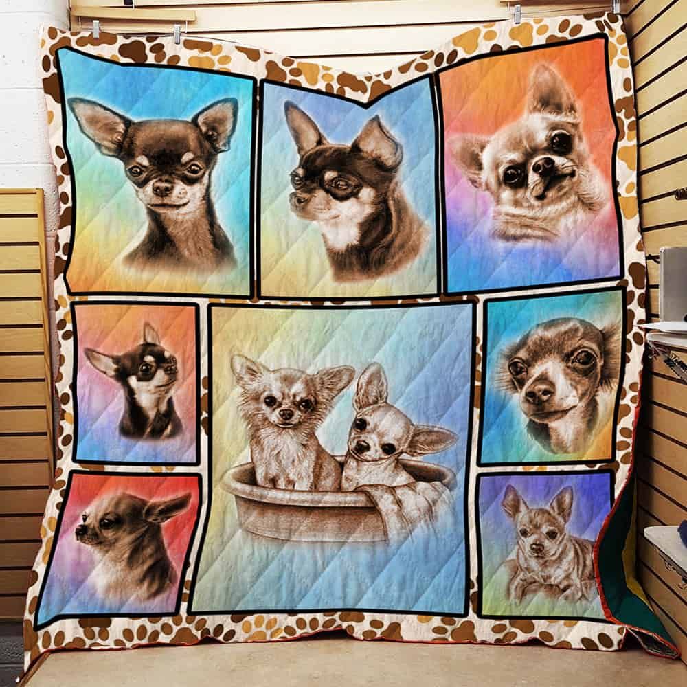 Chihuahua Collection Quilt Blanket Teeruto