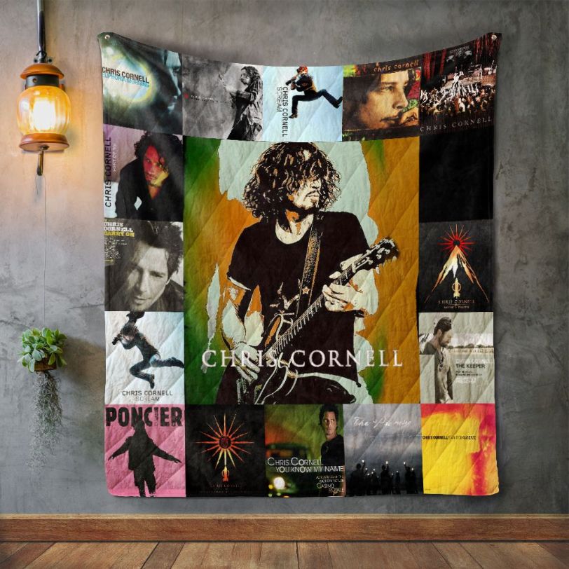 Chris Cornell Style Love Album  Quilt Blanket