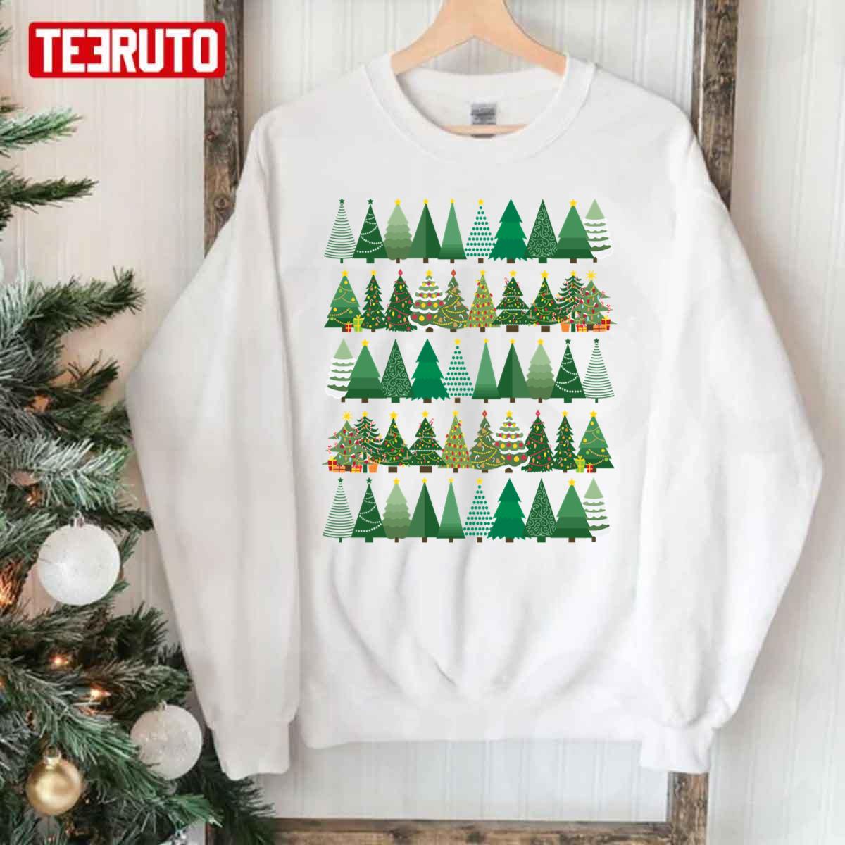 Christmas Tree Patern Unisex Sweatshirt