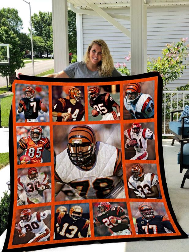 Cincinnati Bengals Quilt Blanket - Teeruto