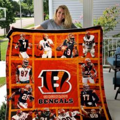 Cincinnati Bengals Quilt Blanket