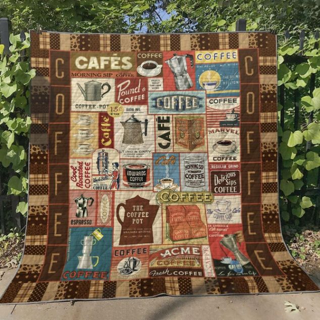 Coffee Quilt Blanket Teeruto