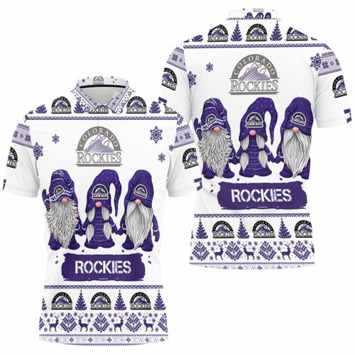 Colorado Rockies Christmas Gnomes Ugly Sweatshirt Christmas 3d Polo Shirt Model A31408 All Over Print Shirt 3d T-shirt