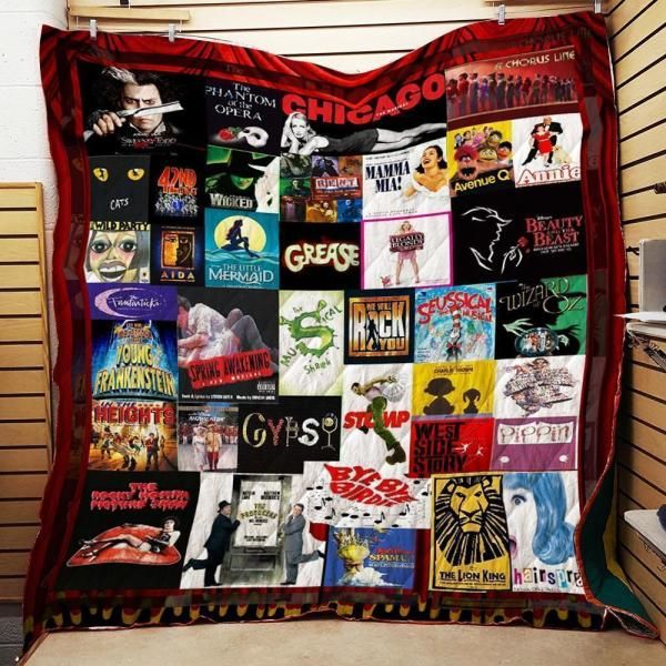 Confessions Of A Theatre Lo Broadways Quilt Blanket