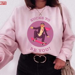 Cool Vampire Skating Sucks To Be You Halloween Adition Unisex Sweatshirt