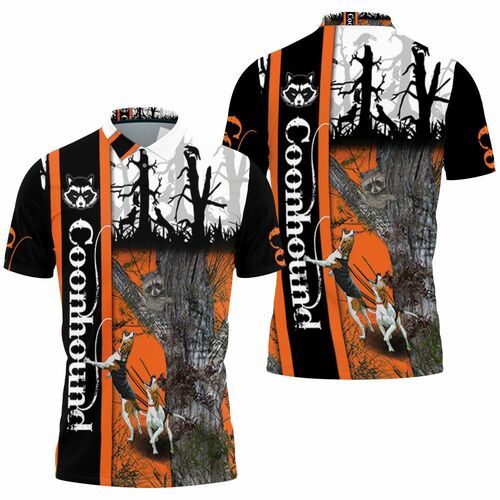 Coonhound Hunting Dog 3d Jersey Polo Shirt Model A31512 All Over Print Shirt 3d T-shirt