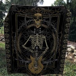 Creepy Guitar Quilt Blanket Ver.2