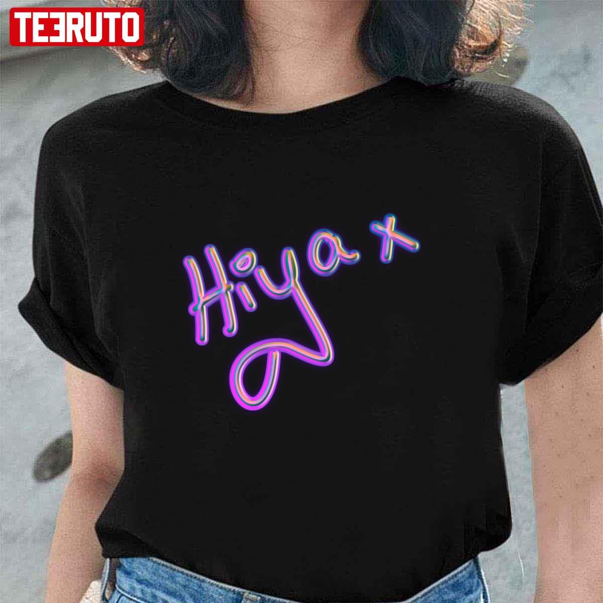 Cute 3d Hiya X Design Pink Neon Unisex T-Shirt
