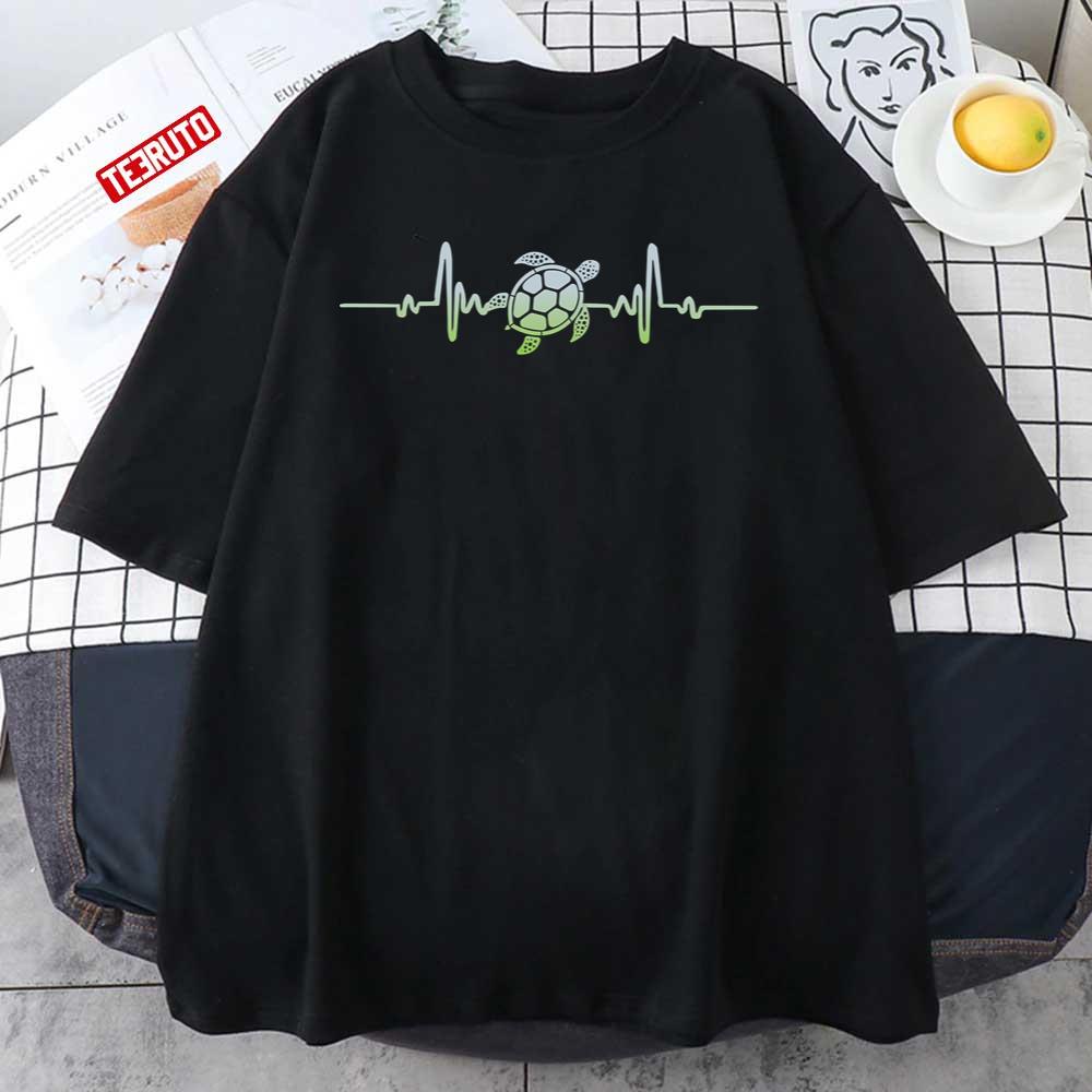 Cute Heartbeat Turtle Gift Unisex T-Shirt