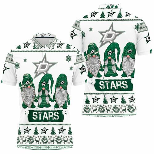 Dallas Stars Christmas Gnomes Ugly Sweatshirt Christmas 3d Polo Shirt Model A31410 All Over Print Shirt 3d T-shirt