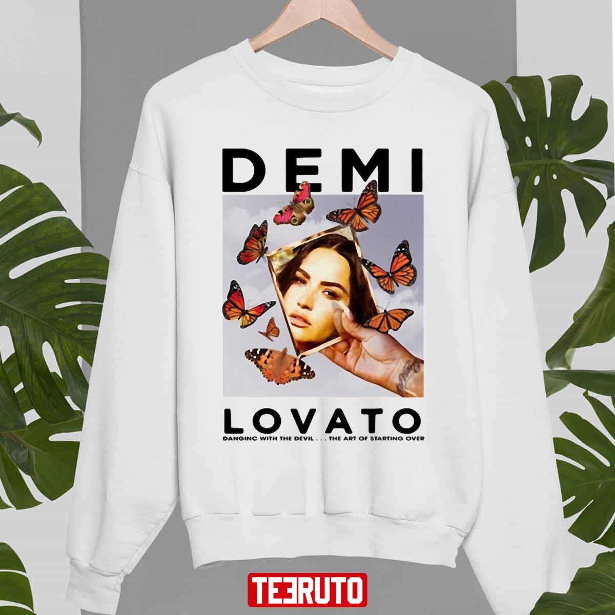 Dancing With The Devil Demi Lovato Photo Butterflies Unisex Sweatshirt