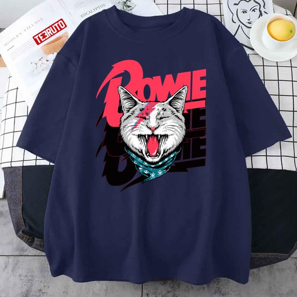 David Bowie Cat Unisex T-Shirt