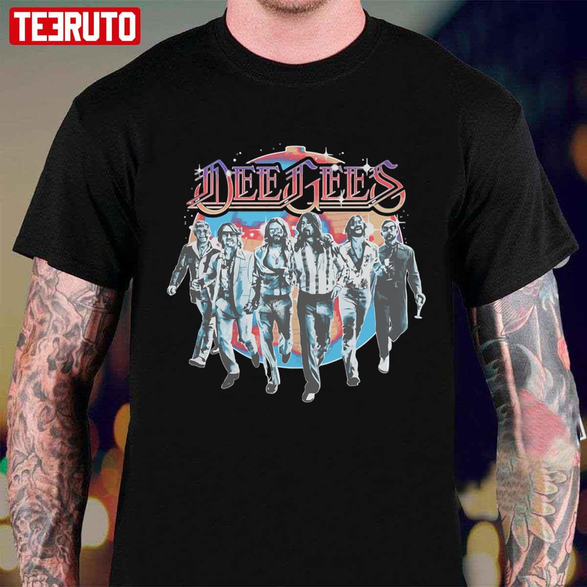 Dee Gees Disco Ball Logo Unisex T-shirt - Teeruto