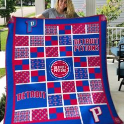 Detroit Pistons Quilt Blanket