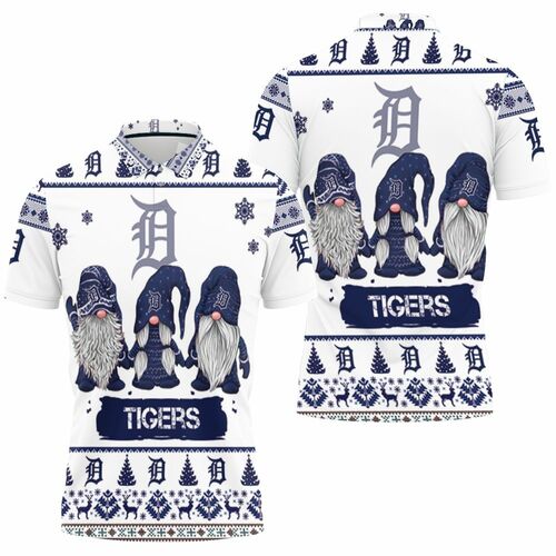 Detroit Tigers Christmas Gnomes Ugly Sweatshirt Christmas 3d Polo Shirt Model A31414 All Over Print Shirt 3d T-shirt