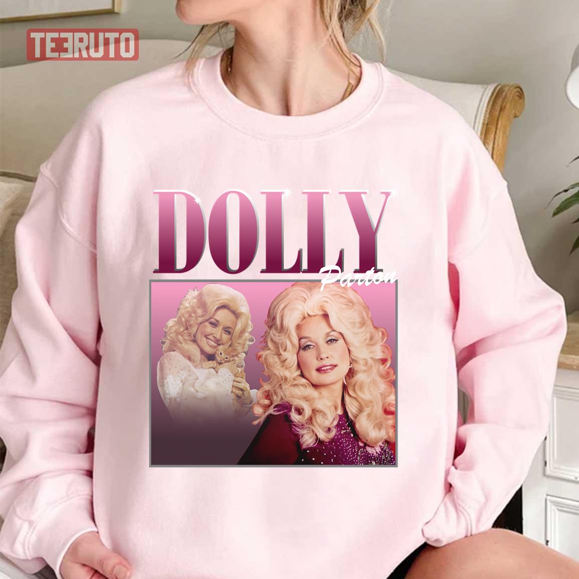 Dolly Parton Vintage Homage 90s Retro Fanart Unisex Sweatshirt