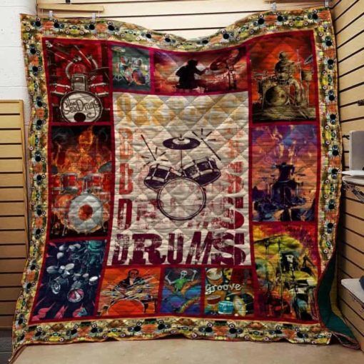Drummer Drums Quilt Blanket Teeruto