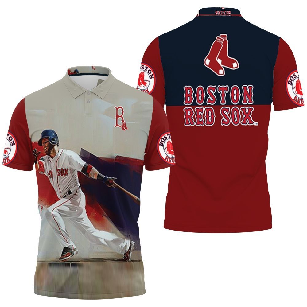 Dustin Pedroia 15 Boston Red Sox Legend Polo Shirt All Over Print Shirt 3d  T-shirt - Teeruto