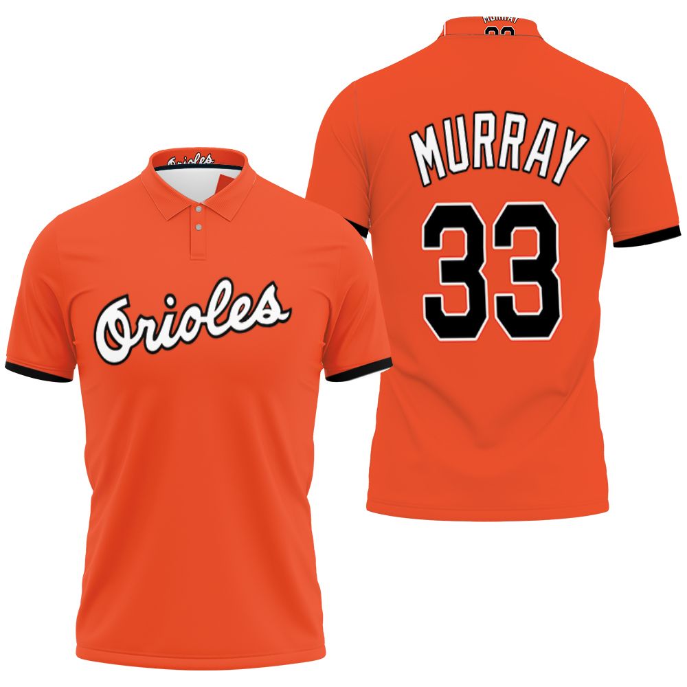 Eddie Murray #33 Baltimore Orioles Mlb 1988 Cooperstown Collection Mesh Orange 2019 3d Designed Allover Gift For Baltimore Fans Polo Shirt All Over Print Shirt 3d T-shirt