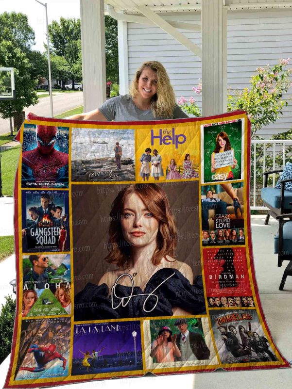 Emma Stone Collection Quilt Blanket Teeruto