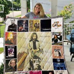 Eric Clapton Albums Co Poster Quilt Blanket