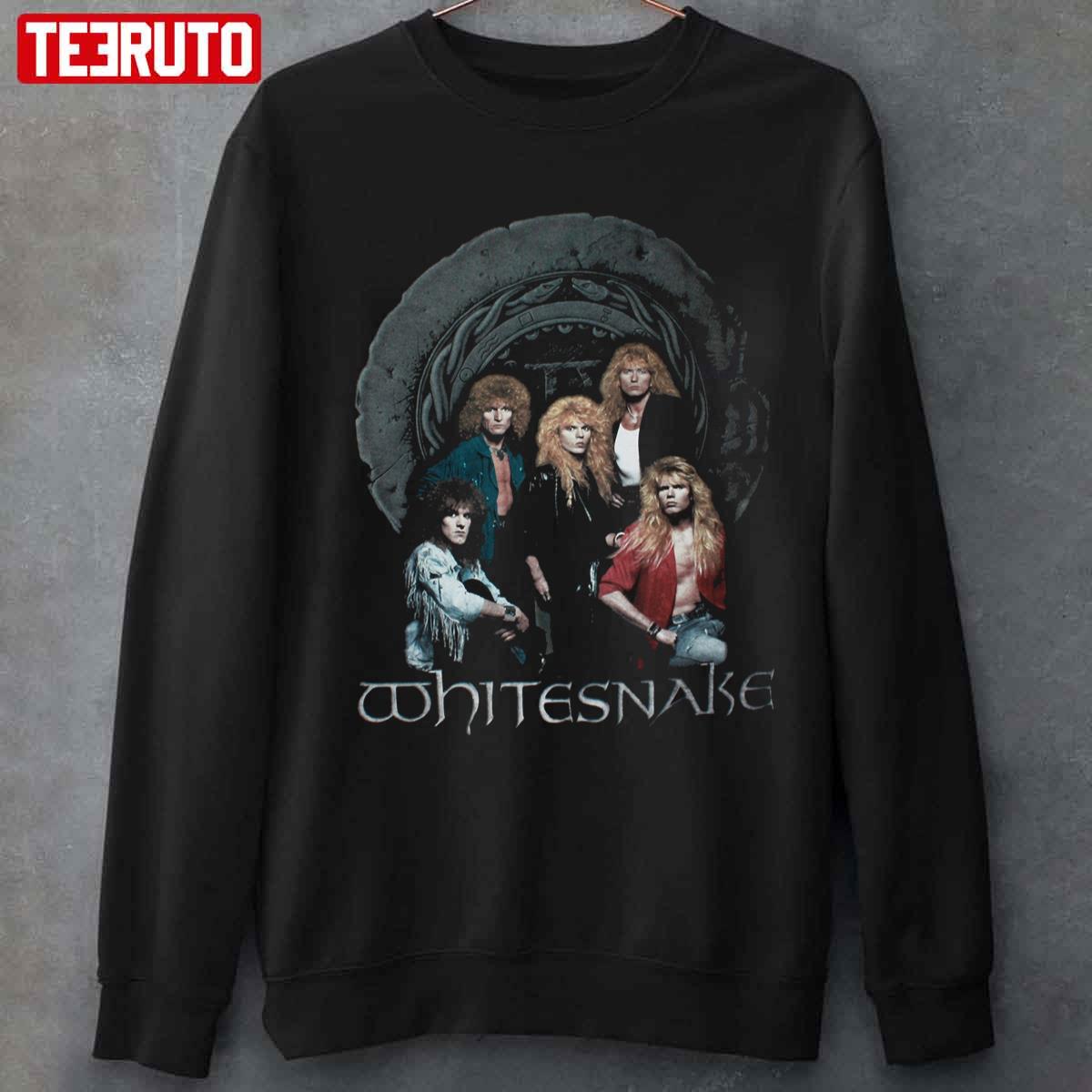 T-shirt Whitesnake - Logo Vintage - Groupe Hard Rock Britannique - Unisexe