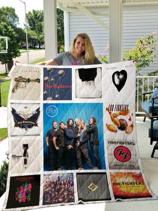 Foo Fighters 2 Quilt Blanket - Teeruto