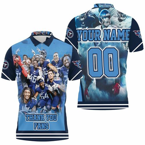Football Team Tennessee Titans Super Bowl 2021 Afc South Division Thank You Fan Personalized Polo Shirt Model A8072 All Over Print Shirt 3d T-shirt