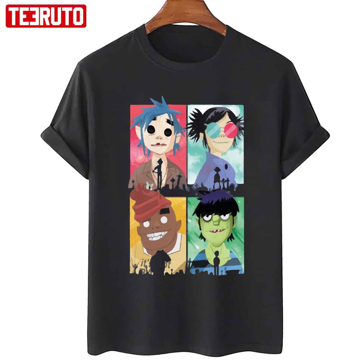 Four Members Of Family Gorillaz Unisex T-Shirt - Teeruto