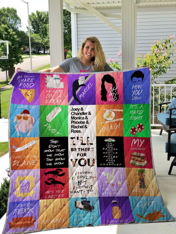 F.R.I.E.N.D.S Quotes Quilt Blanket Teeruto