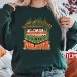 Funny Dangerous Read Camping Legend Since Forever Naughty School Girls Unisex Sweatshirt